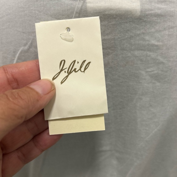 J Jill White Eyelet Lace Button Up Top Blouse Cotton XL NWT Cotton Cottagecore - Picture 6 of 13